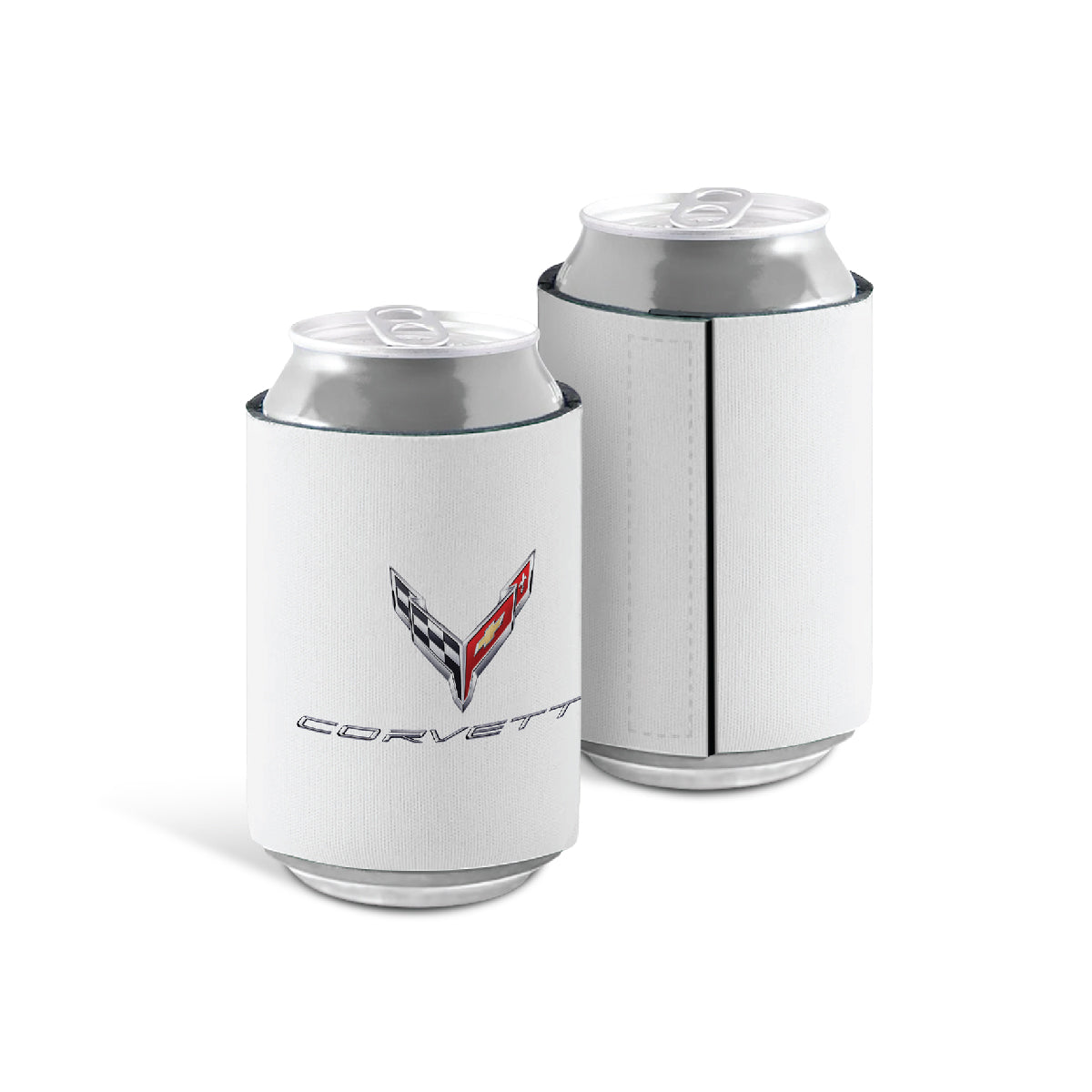 Corvette Logo Can Cooler With Velcro